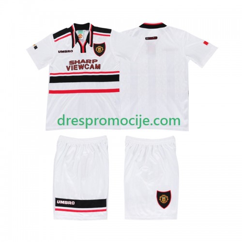 Manchester United Dres Retro Dječji Gostujući 1998 Kratkih Rukava Manchester United Dres Retro Dječji Gostujući 1998 Kratkih Rukava